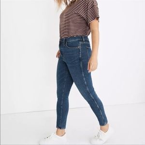 Madewell 10” High Rise Skinny Jeans in Wendover Wash Tencel Denim Size 30